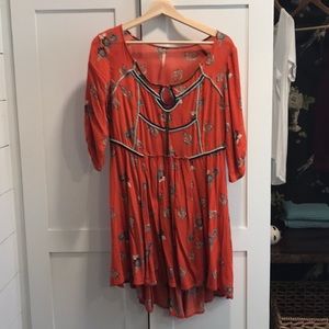 Free people high low mini dress